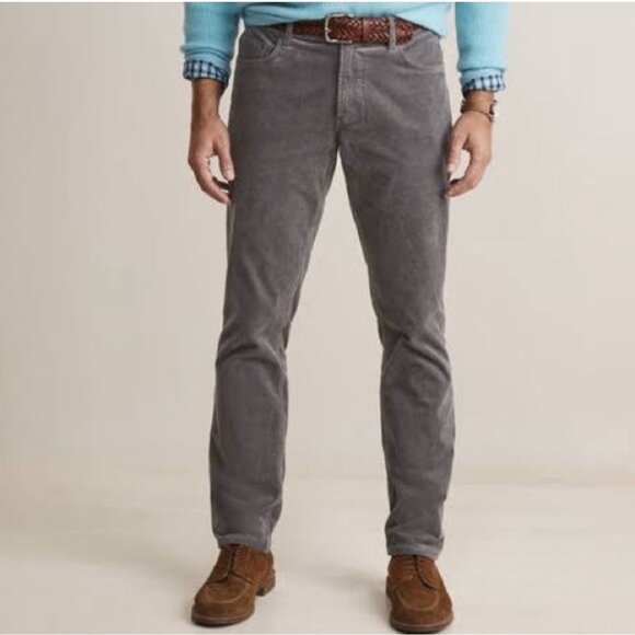 J.Crew Factory Men's Slim Fit Flex Corduroy Pants W34 L32 Gray - Picture 1 of 10